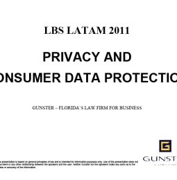 PPT. Claves sobre privacidad y protección de datos del usuario móvil. Gunster